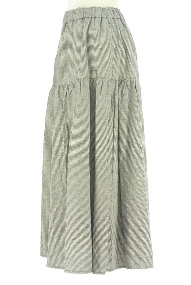 Samansa Mos2（サマンサモスモス）の古着「チェックフレアロングスカート（ロングスカート・マキシスカート）」大画像３へ