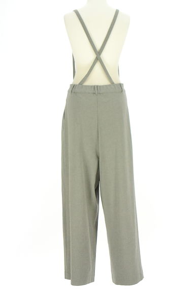 Samansa Mos2（サマンサモスモス）の古着「サス付きタックワイドパンツ（オーバーオール・サロペット）」大画像２へ