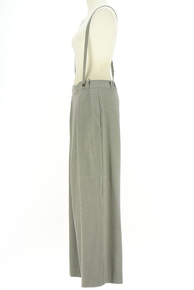 Samansa Mos2（サマンサモスモス）の古着「サス付きタックワイドパンツ（オーバーオール・サロペット）」大画像３へ