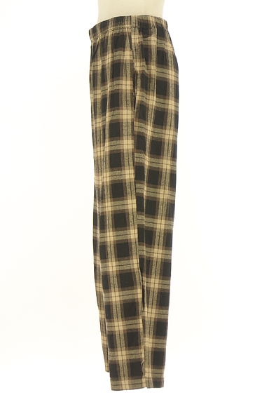 Samansa Mos2（サマンサモスモス）の古着「チェック柄ワイドパンツ（パンツ）」大画像３へ