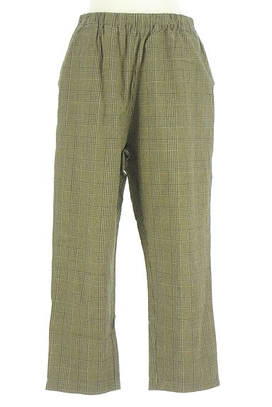 Samansa Mos2（サマンサモスモス）の古着「チェック柄アンクル丈テーパードパンツ（パンツ）」大画像１へ