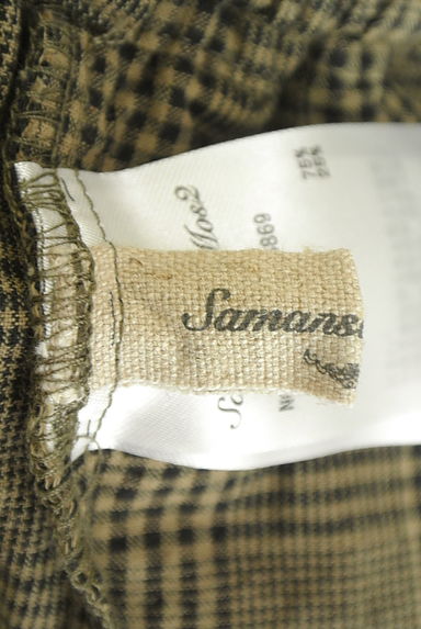 Samansa Mos2（サマンサモスモス）の古着「チェック柄アンクル丈テーパードパンツ（パンツ）」大画像６へ