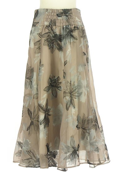 JUSGLITTY（ジャスグリッティー）の古着「花柄ロングシアースカート（ロングスカート・マキシスカート）」大画像２へ