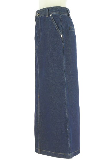 クリックで大画像表示 JUSGLITTY(ジャスグリッティー)の古着「スリットミモレデニムスカート(ロングスカート・マキシスカート)」大画像3へ