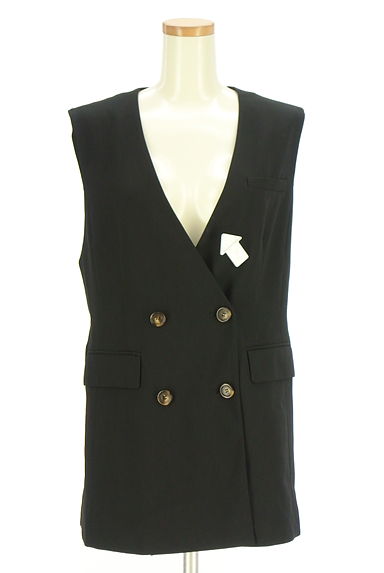 クリックで大画像表示 JUSGLITTY(ジャスグリッティー)の古着「ミドル丈ダブルボタンベスト(ベスト・ジレ)」大画像4へ