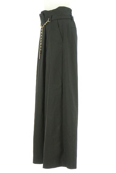 JUSGLITTY（ジャスグリッティー）の古着「チェーンベルト付きハイウエストワイドパンツ（パンツ）」大画像３へ