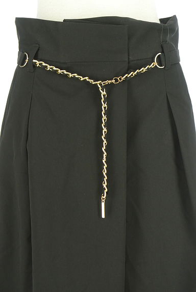 JUSGLITTY（ジャスグリッティー）の古着「チェーンベルト付きハイウエストワイドパンツ（パンツ）」大画像４へ