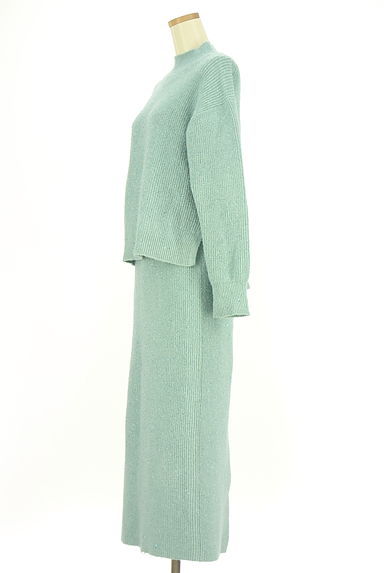 クリックで大画像表示 JUSGLITTY(ジャスグリッティー)の古着「ハイネックラメニット+ロングスカート(セットアップ(ジャケット+スカート))」大画像3へ