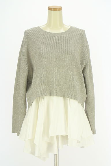 CADUNE（カデュネ）の古着「ラメニット+フリルインナーキャミセット（アンサンブル）」大画像１へ