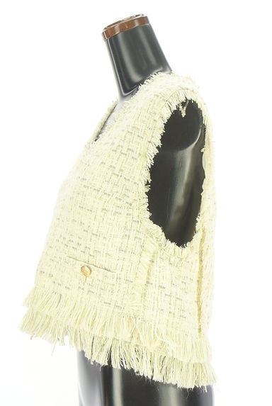 Arpege story Original（アルページュストーリーオリジナル）の古着「フリンジツイードベスト（ベスト・ジレ）」大画像３へ