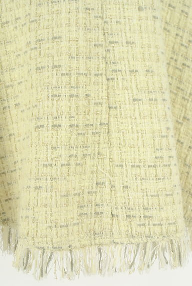 クリックで大画像表示 Arpege story Original(アルページュストーリーオリジナル)の古着「フリンジツイードミモレスカート(ロングスカート・マキシスカート)」大画像4へ