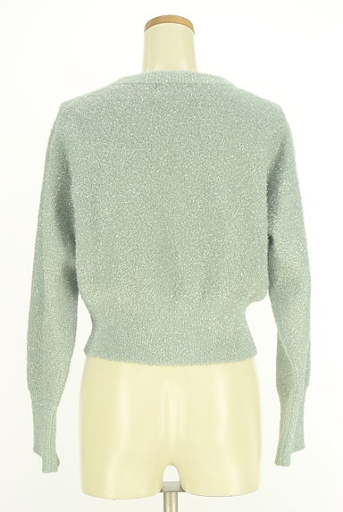 Arpege story Original（アルページュストーリーオリジナル）の古着「ラメニットカーディガン（カーディガン・ボレロ）」大画像２へ