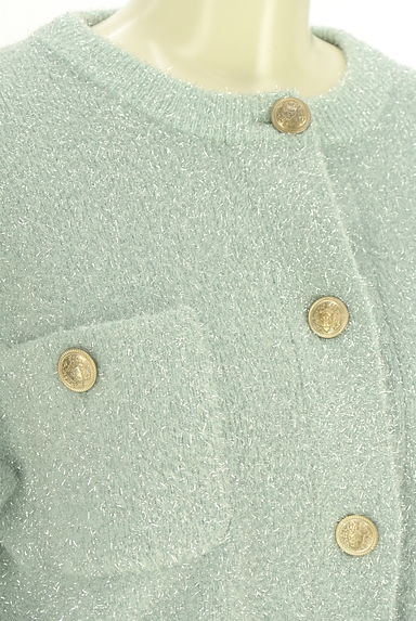 Arpege story Original（アルページュストーリーオリジナル）の古着「ラメニットカーディガン（カーディガン・ボレロ）」大画像４へ