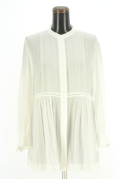 KEITH（キース）の古着「ペプラムノーカラーブラウス（ブラウス）」大画像１へ