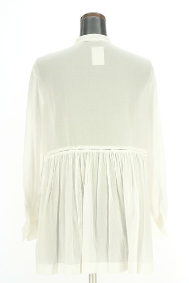 KEITH（キース）の古着「ペプラムノーカラーブラウス（ブラウス）」大画像２へ