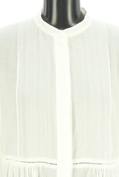 KEITH（キース）の古着「ペプラムノーカラーブラウス（ブラウス）」大画像４へ