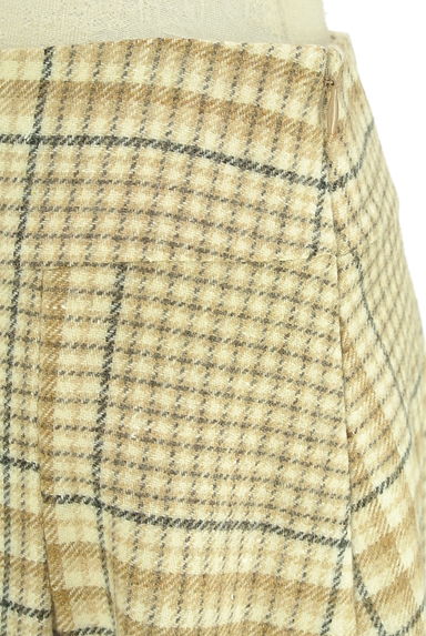 KEITH（キース）の古着「チェック柄ウール混フレアスカート（スカート）」大画像４へ
