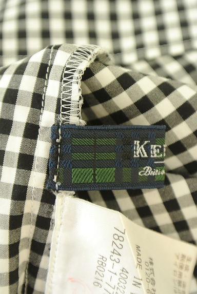 KEITH（キース）の古着「フリルバンドカラーチェックブラウス（ブラウス）」大画像６へ