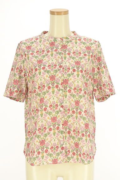 KEITH（キース）の古着「花柄バンドカラーブラウス（ブラウス）」大画像１へ