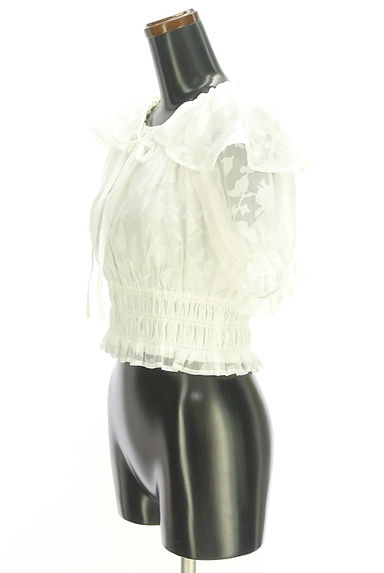 earth music&ecology（アースミュージック＆エコロジー）の古着「ケープカラー付きパフスリシアーブラウス（カットソー・プルオーバー）」大画像３へ