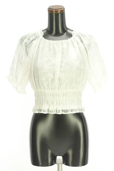 earth music&ecology（アースミュージック＆エコロジー）の古着「ケープカラー付きパフスリシアーブラウス（カットソー・プルオーバー）」大画像４へ