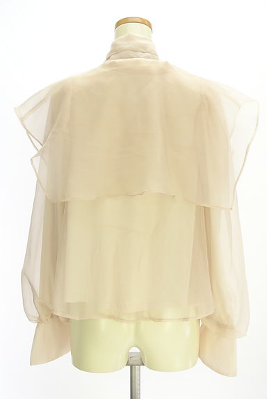 クリックで大画像表示 one after another NICE CLAUP(ワンアフターアナザーナイスクラップ)の古着「ビッグカラーボウタイ付きオーガンジ―ブラウス(ブラウス)」大画像2へ