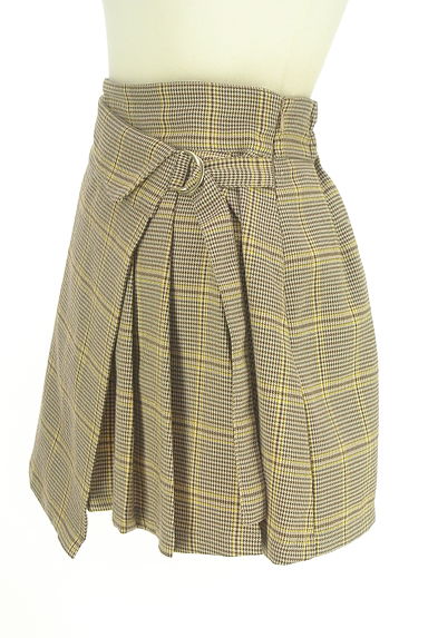 one after another NICE CLAUP（ワンアフターアナザーナイスクラップ）の古着「チェック柄ラップスカート（ミニスカート）」大画像３へ