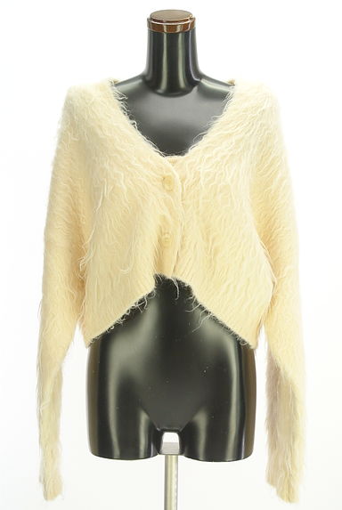 one after another NICE CLAUP（ワンアフターアナザーナイスクラップ）の古着「シャギーニットキャミ+カーディガン（アンサンブル）」大画像１へ