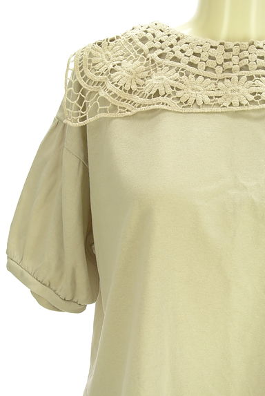 Samansa Mos2（サマンサモスモス）の古着「クロシェ編みカラーカットソー（カットソー・プルオーバー）」大画像４へ