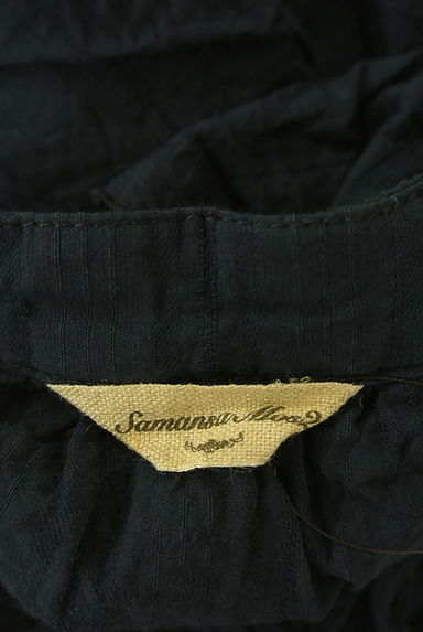 クリックで大画像表示 Samansa Mos2(サマンサモスモス)の古着「フリルカラーストライプコットンブラウス(ブラウス)」大画像6へ