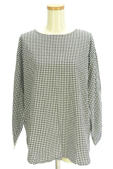 クリックで大画像表示 Samansa Mos2(サマンサモスモス)の古着「ギンガムチェックブラウス(カットソー・プルオーバー)」大画像1へ