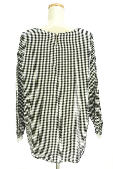 クリックで大画像表示 Samansa Mos2(サマンサモスモス)の古着「ギンガムチェックブラウス(カットソー・プルオーバー)」大画像2へ