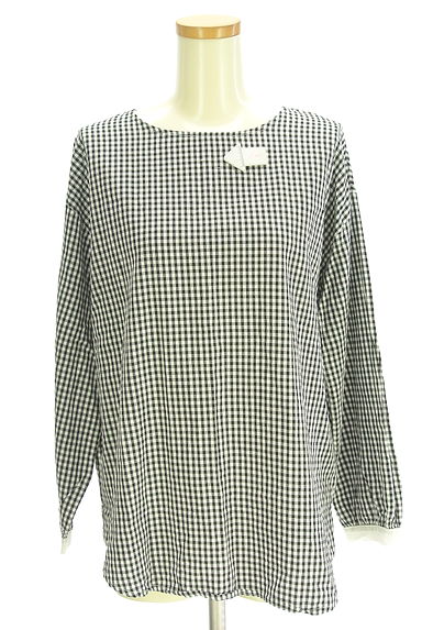 クリックで大画像表示 Samansa Mos2(サマンサモスモス)の古着「ギンガムチェックブラウス(カットソー・プルオーバー)」大画像4へ