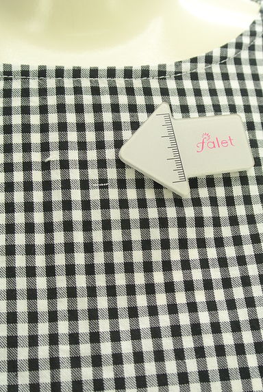 クリックで大画像表示 Samansa Mos2(サマンサモスモス)の古着「ギンガムチェックブラウス(カットソー・プルオーバー)」大画像5へ