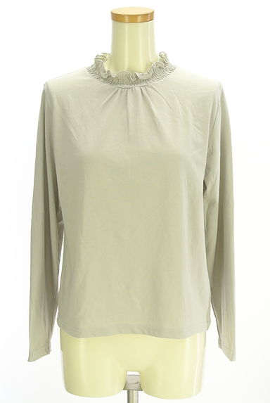 Samansa Mos2（サマンサモスモス）の古着「ehka sopo シャーリングハイネックカットソー（カットソー・プルオーバー）」大画像１へ