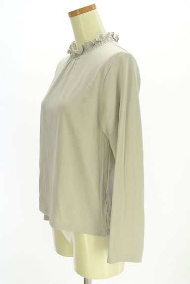 Samansa Mos2（サマンサモスモス）の古着「ehka sopo シャーリングハイネックカットソー（カットソー・プルオーバー）」大画像３へ