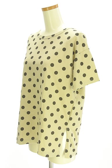 Samansa Mos2（サマンサモスモス）の古着「ドット柄Tシャツ（Ｔシャツ）」大画像３へ