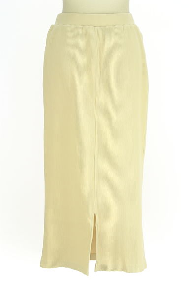 Samansa Mos2（サマンサモスモス）の古着「ペンシルリブニットスカート（ロングスカート・マキシスカート）」大画像２へ