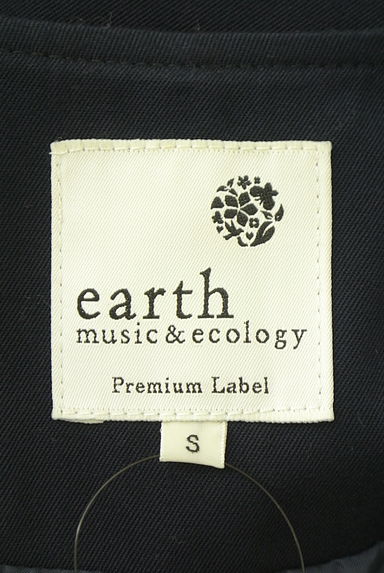 earth music&ecology（アースミュージック＆エコロジー）の古着「ノーカラーロングトレンチコート（トレンチコート）」大画像６へ