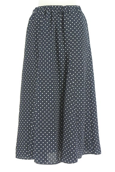 earth music&ecology（アースミュージック＆エコロジー）の古着「ドット柄ロングフレアスカート（ロングスカート・マキシスカート）」大画像１へ