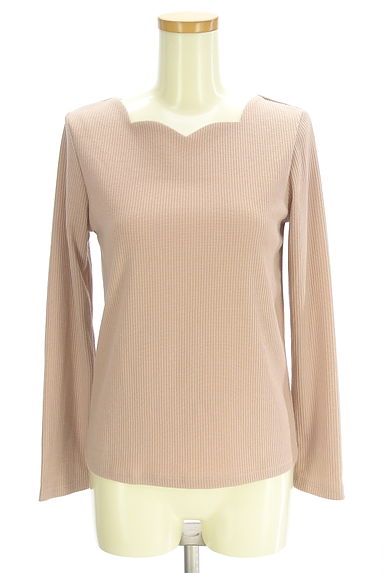 クリックで大画像表示 Couture Brooch(クチュールブローチ)の古着「スカラップリブカットソー(カットソー・プルオーバー)」大画像1へ