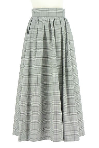 PROPORTION BODY DRESSING（プロポーションボディドレッシング）の古着「チェック柄ロングフレアスカート（ロングスカート・マキシスカート）」大画像１へ