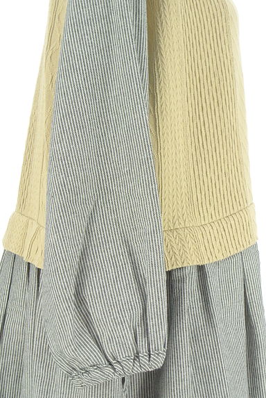 クリックで大画像表示 Samansa Mos2(サマンサモスモス)の古着「ベストレイヤード風ストライプ柄ワンピース(ワンピース・チュニック)」大画像4へ