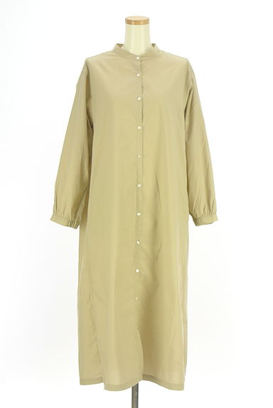 クリックで大画像表示 Samansa Mos2(サマンサモスモス)の古着「バンドカラーシャツワンピース(ワンピース・チュニック)」大画像1へ