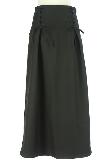 earth music&ecology（アースミュージック＆エコロジー）の古着「ウエストレースアップロングフレアスカート（ロングスカート・マキシスカート）」大画像１へ