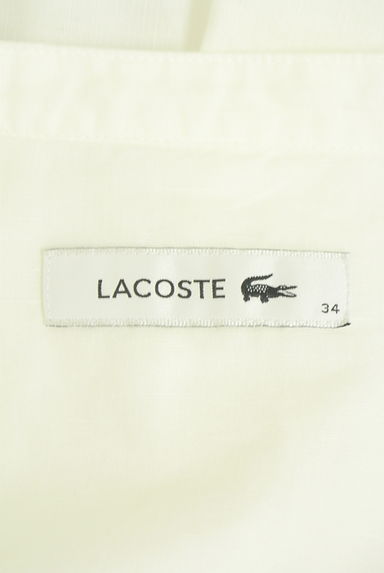 クリックで大画像表示 LACOSTE(ラコステ)の古着「綿麻スキッパーシャツ(ブラウス)」大画像6へ
