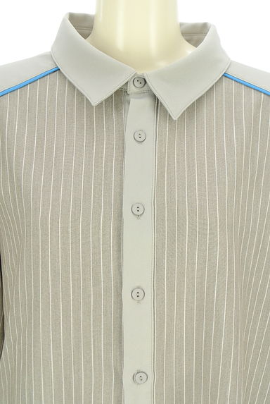 antiqua（アンティカ）の古着「tree cafe ピンストライプ柄シャツ（ブラウス）」大画像４へ