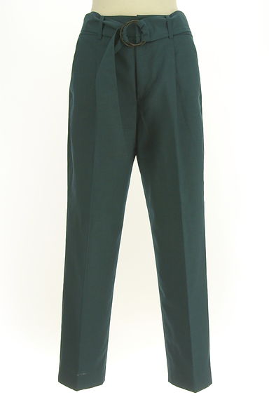 クリックで大画像表示 green label relaxing(グリーンレーベル リラクシング)の古着「ベルト付きテーパードパンツ(パンツ)」大画像1へ