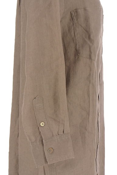 RIVE DROITE（リヴドロワ）の古着「バンドカラーリネンシャツワンピース（ワンピース・チュニック）」大画像４へ