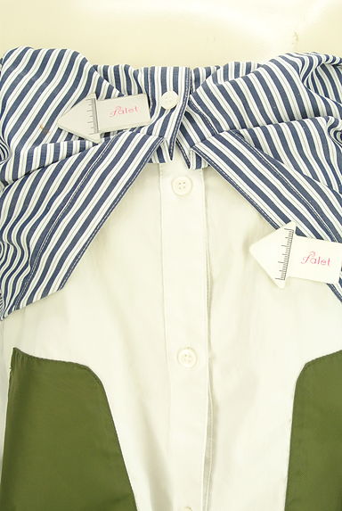 OMMO（オーエムエムオー）の古着「シャツアレンジ風ビスチェ（カットソー・プルオーバー）」大画像５へ